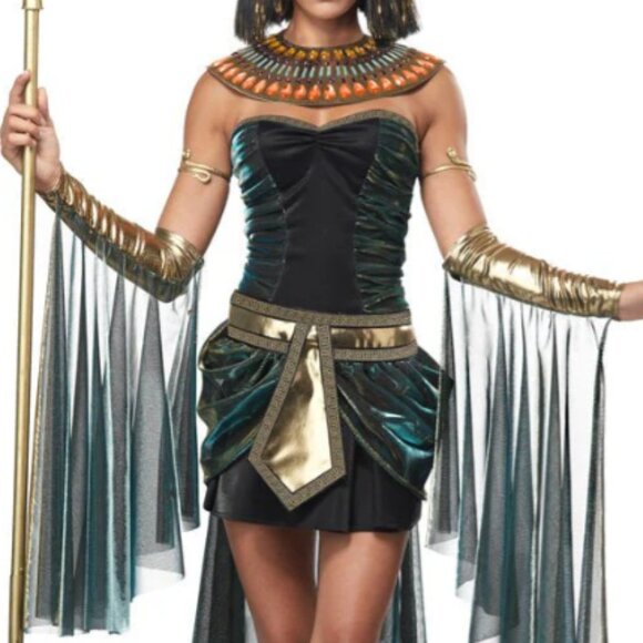 GENUINE 5PC CALIFORNIA CLOSETS CLEOPATRA DELUXE WOMEN'S COSTUME XS - Picture 1 of 6